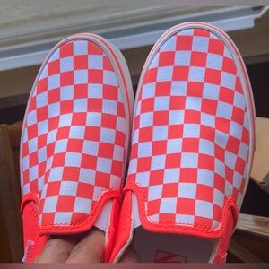 Vans NEON checkerboard sneakers